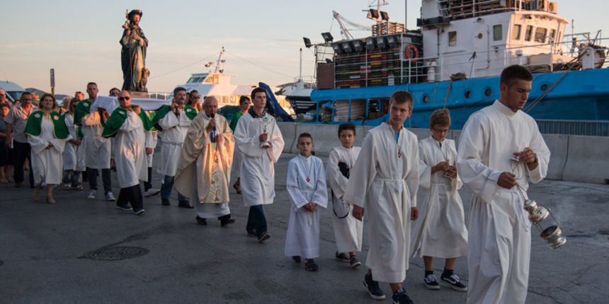 Procesija u Biogradu na blagdan sv. Roka, foto: Vinko Pešić