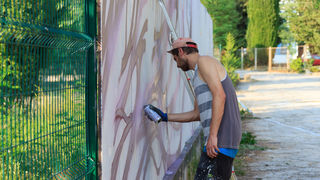 Pripreme za KvartArt festival: grafiteri u akciji