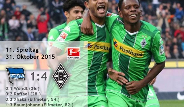 Hertha – Borussia M. 1-4, foto: twitter