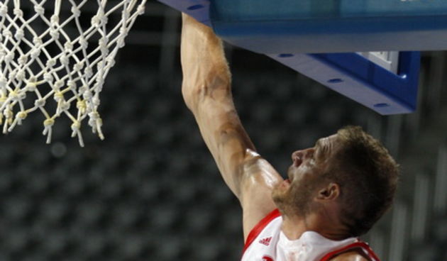 Zadar, 200810
Dvorana Kresimira Cosica.
Prvo kolo Svjetskog kupa, kosarkaska utakmica izmedju reprezentacija Hrvatske i Novog Zelanda.  
Na slici: Igrac Hrvatske Luka Zoric.
Foto: Jure Miskovic / CROPIX