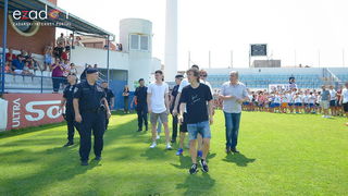 Zadarska vatrena četvorka na Stanovima se družila s mladim zadarskim nogometašima
