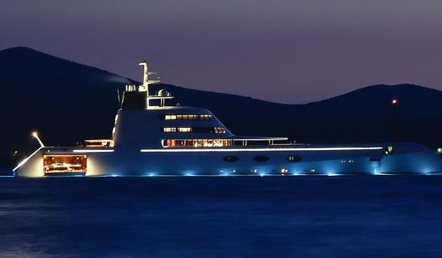 Superjahta “A” u Zadru (foto: Marin Gospić)