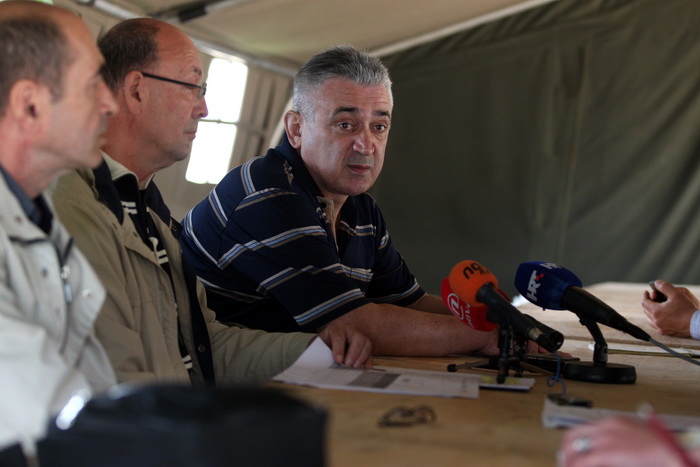 Zadar, 020513.
Gradsko groblje. 
Ministarstvo branitelja je na Gradskom groblju u Zadru predstavilo rezultate ekshumacije posmrtnih ostataka zrtava srpske nacionalnosti koje su stradale u Domovinskom ratu 1995. godine. 
Foto: Jure Miskovic / CROPIX