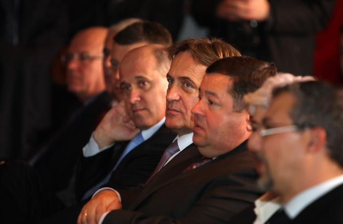 Zadar, 031111. 
Hotel Kolovare.
Predsjednica Vlade RH  Jadranka Kosor u drustvu svojih ministara Bozidara Kalmete, Petra Cobankovica, Jasena Mesica i Branka Bacica otvorila je 21. medjunarodnu manifestaciju vinogradara i vinara Sabatina 2011.
Na slici: Br