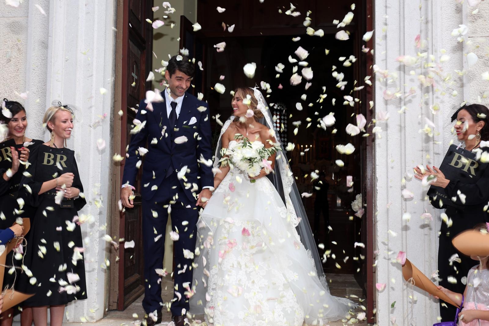 Vjenčanje Vedrana Čorluke i Franke Batelić u crkvi Pohođenja Blažene Djevice Marije sv. Elizabeti