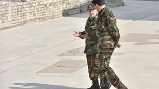 Snimanje scene iz filma “General” na zadarskom Forumu