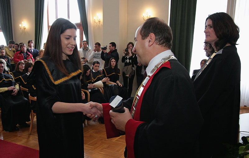 Promocija diplomiranih studenata, 7. ožujka 2009. (foto: Marin Gospić)