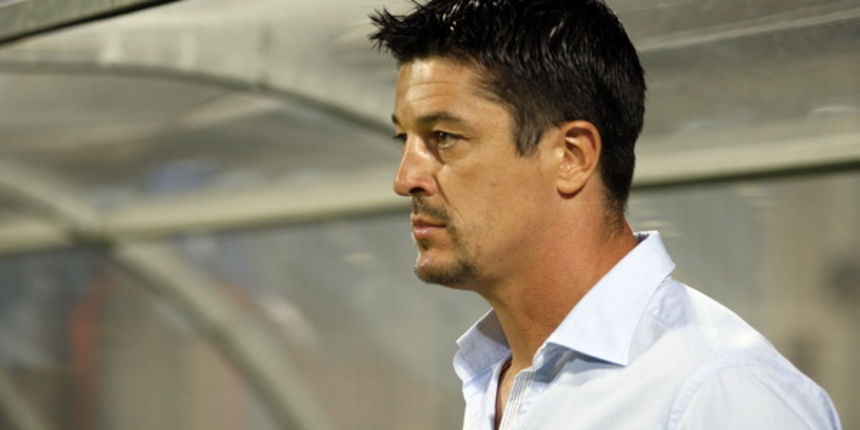 Zadar, 310711. Igraliste Stanovi.Nogometna utakmica drugog kola 1. HNL, NK Zadar – NK Hajduk.  Na slici: trener Zadra Dalibor Zebic.Foto: Jure Miskovic / CROPIX