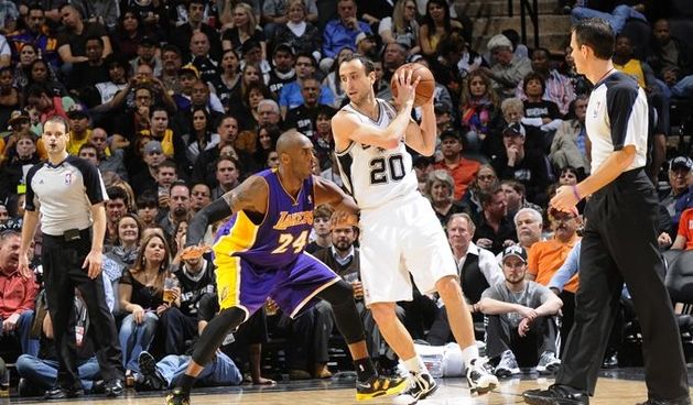 Kobe Bryant i Manu Ginobili, foto: nba.com