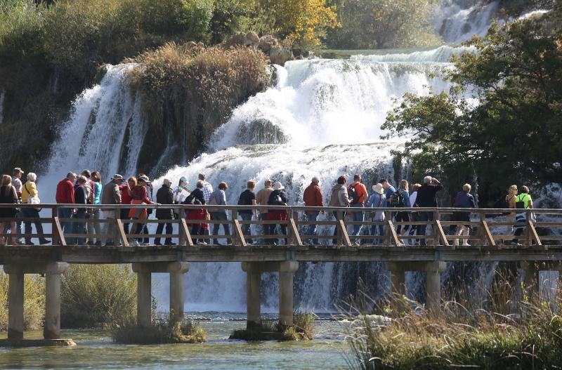 Nacionalni park Krka bilježi rekordan broj posjetitelja. Photo: Duško Jaramaz/PIXSELL