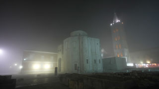 Zadarska večer u magli 8. veljače (foto:Saša Čuka)