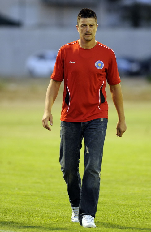 Sibenik, 200811.
Susret 5. kola 1. HNL izmedju Sibenika i Zadra.
Na slici: trener Zadra Dalibor Zebic.
Foto: Paun Paunovic  / CROPIX