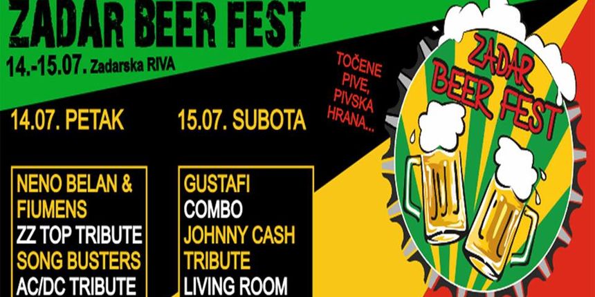 Zadar Beer Fest na zadarskoj rivi u srpnju Zadar Beer Fest na zadarskoj rivi u srpnju