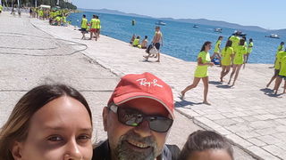 Sasvim osoban doživljaj – 10. dm Millennium Jump sa zadarske rive. Foto: Mladen Malik Barba Sasvim osoban doživljaj – 10. dm Millennium Jump sa zadarske rive. Foto: Mladen Malik Barba