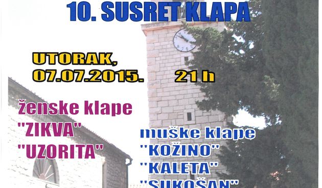 U Sukošanu 10. susret klapa “Ispod kampanela”