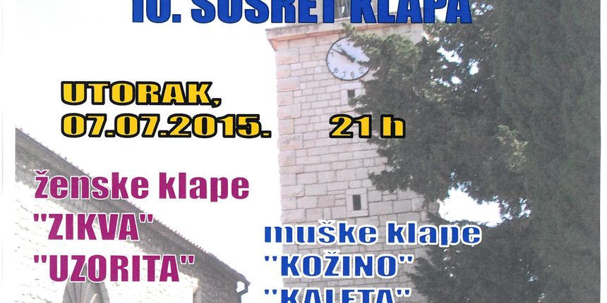 U Sukošanu 10. susret klapa “Ispod kampanela”