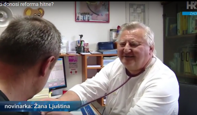 dr Vragović, liječnik obiteljske medicine. Screenshot: Radio Zadar