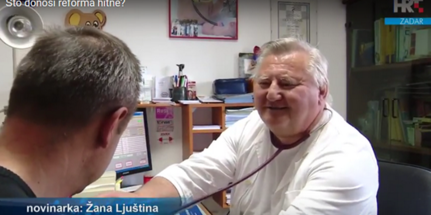 dr Vragović, liječnik obiteljske medicine. Screenshot: Radio Zadar