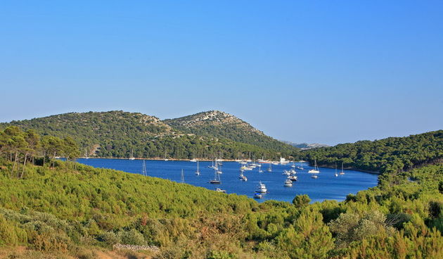 Dugi otok, 260609.
Dugi otok je jedva 1,5 sat udaljen od Zadra, jedan je od skrivenih Jadransih bisera. Sa raznolikom prirodom i plazama, cistim morem, on je namjenjen gostima koji vise cijene prirodu od zabave.
Na slici: Park prirode Telascica.
Foto: Zvo