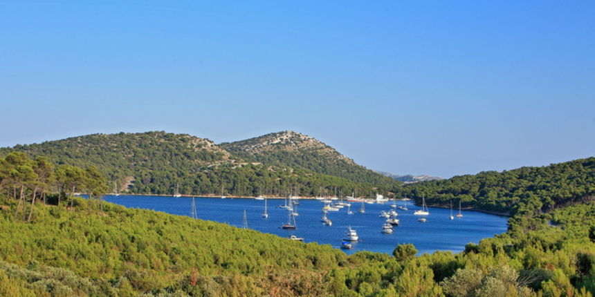 Dugi otok, 260609.
Dugi otok je jedva 1,5 sat udaljen od Zadra, jedan je od skrivenih Jadransih bisera. Sa raznolikom prirodom i plazama, cistim morem, on je namjenjen gostima koji vise cijene prirodu od zabave.
Na slici: Park prirode Telascica.
Foto: Zvo