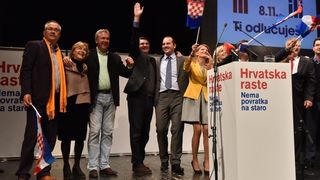 Predizborni skup koalicije “Hrvatska raste” u HNK Zadar, Foto: Dino Stanin/PIXSELL