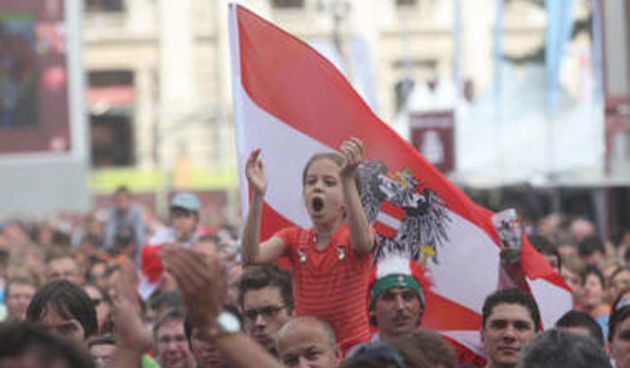 Navijačko ludilo u Beču (Foto:kurier.at)
