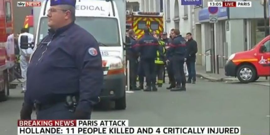 Teroristički napad na redakciju Charlie Hebdoe satiričnog magazia u Parizu, screenshot: BBCIIndex