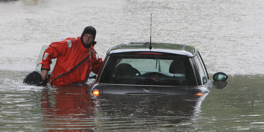 Velike kiše uzrokovale su poplave u Ljubljani. Foto: Roman Sipič / Delo / CROPIX