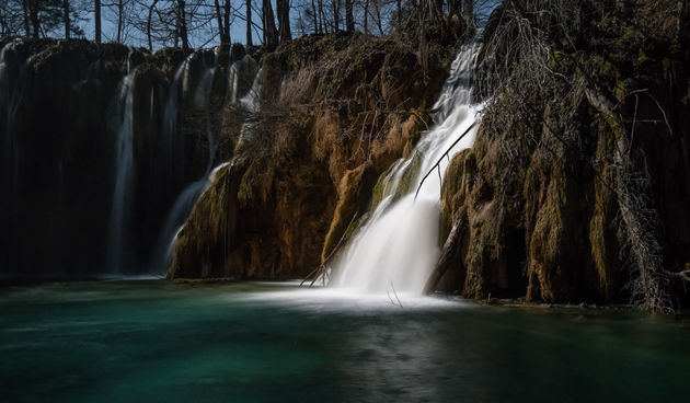 Plitvička jezera obasjana mjesečinom