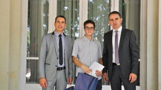 Zamjenik župana primio nagrađene učenike Zamjenik župana primio nagrađene učenike