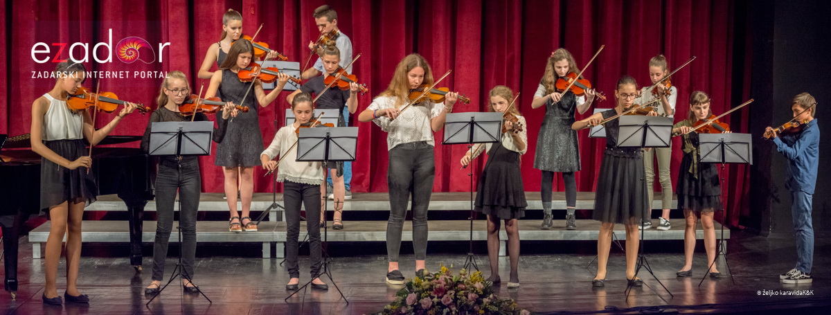 HNK Zadar: Godišnji koncert učenika glazbenog odjela Glazbene škole Blagoje Bersa