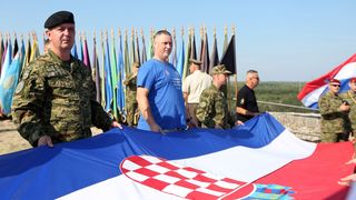 Generalna proba na kninskoj tvrđavi uoči svečane proslave 23. obljetnice VRO Oluja