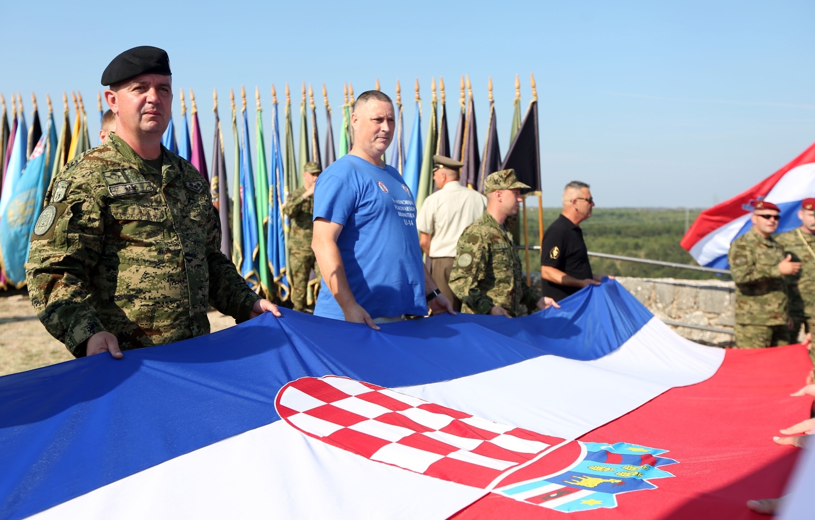 Generalna proba na kninskoj tvrđavi uoči svečane proslave 23. obljetnice VRO Oluja