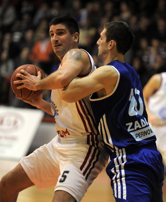 Sibenik, 240212.Dvorana Baldelin.Utamica 18 kola  A1 lige Jolly JBS Sibenik -Zadar.Na slici: Ivo Josipovic.Foto: Niksa Stipanicev / CROPIX