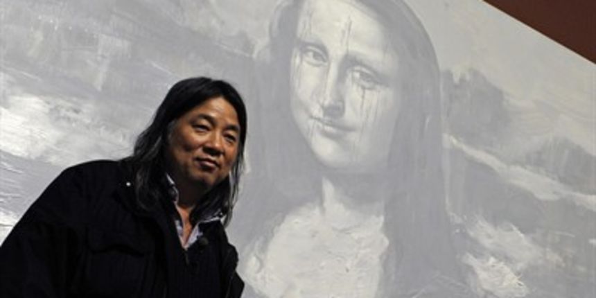 Yan Pei-Ming i siva ‘Mona Lisa'(foto:tportal.hr) Yan Pei-Ming i siva ‘Mona Lisa'(foto:tportal.hr)