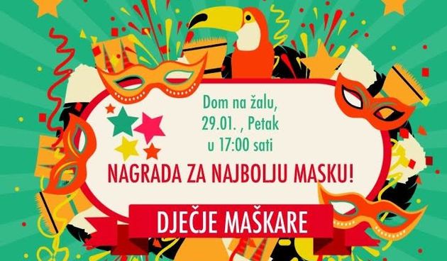 Dječji karneval u POU Dom na žalu