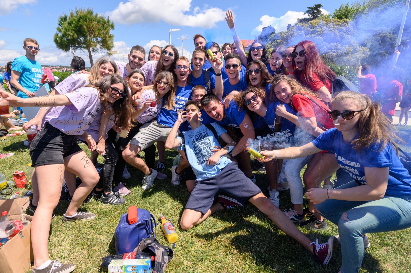 Zadarski maturanti obilježili kraj škole na rivi