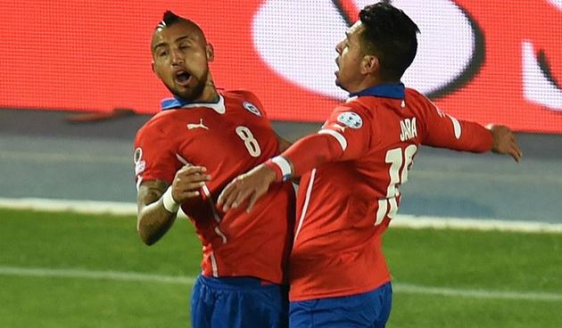 Arturo Vidal (Čile), foto: ca2015.com