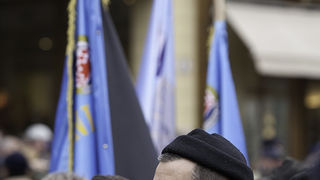 Zadarski branitelji na prosvjedu u Zagrebu 26. veljace 2011, Foto: Leo Banic Zadarski branitelji na prosvjedu u Zagrebu 26. veljace 2011, Foto: Leo Banic