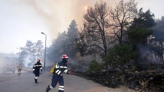 Požar na Plovaniji 11. kolovoza 2013. Foto: Željko Mršić/PIXSELL Požar na Plovaniji 11. kolovoza 2013. Foto: Željko Mršić/PIXSELL