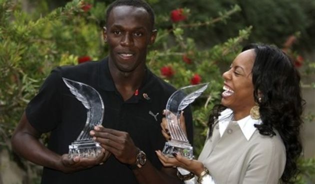 Usain Bolt i Sanya Richards, Foto: AP Photo
