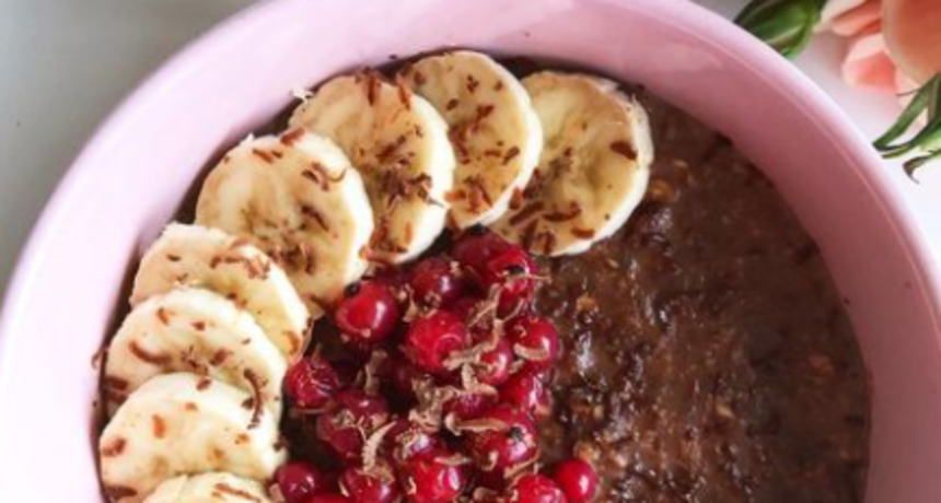 doručak, zobena kaša, banana doručak, zobena kaša, banana