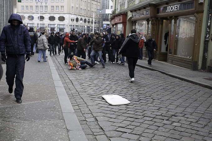 Zadarski branitelji na prosvjedu u Zagrebu 26. veljace 2011, Foto: Leo Banic Zadarski branitelji na prosvjedu u Zagrebu 26. veljace 2011, Foto: Leo Banic