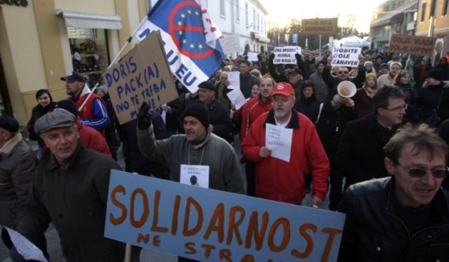 Čakovec-prosvjed ( foto Cropix).