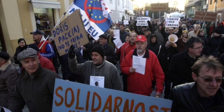 Čakovec-prosvjed ( foto Cropix). Čakovec-prosvjed ( foto Cropix).