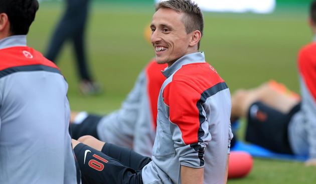 Osijek, Stadion Gradski vrt – Vecernji trening Hrvatske nogometne reprezentacije uoci prijateljske utakmice s Malijem. Luka Modric. Photo: Davor Javorovic/PIXSELL