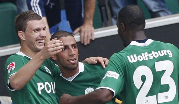 Dzeko, Dejagah i Grafite (Foto:Reuters)