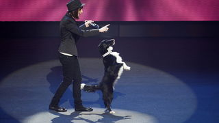 Zagreb, 191110. 
Studio 2 Jadran filma, Oporovecka 12.
Treca polufinalna emisija Supertalent showa Nove TV. 
Na slici: Maja Terzic i Nessa – jedna od dvije pobjednice.
Foto: Nina Djurdjevic / CROPIX