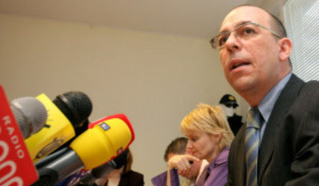 Zagreb, 07.05. 2009 – Konferencija za novinare Sindikata policije na temu “Koliko nas još treba nastradati da bi nas se zaštitilo”. Na slici predsjednik SPH Dubravko Jagić. foto FaH/ Tomislav PAVLEK/ hk