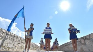 Odrzana je drzavna smotra mazoretkinja u organizaciji Hrvatskog mazoret saveza. Photo: Dino Stanin/PIXSELL Odrzana je drzavna smotra mazoretkinja u organizaciji Hrvatskog mazoret saveza. Photo: Dino Stanin/PIXSELL